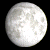 Moon Phase = 0.4265 Waxing Gibbous