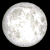 Moon Phase = 0.4997 Full Moon