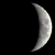 Moon Phase = 0.1590 Waxing Crescent